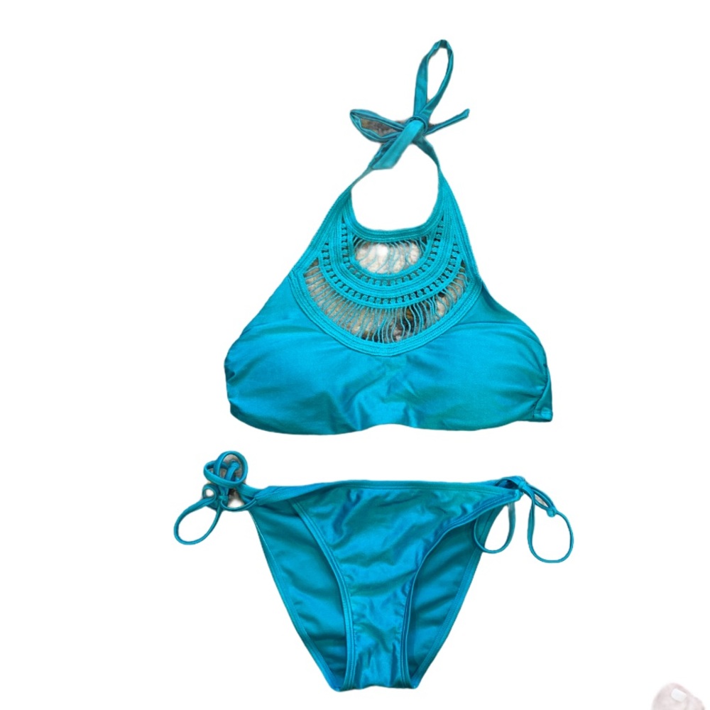 Xhilaration 2 pc turquoise bikini